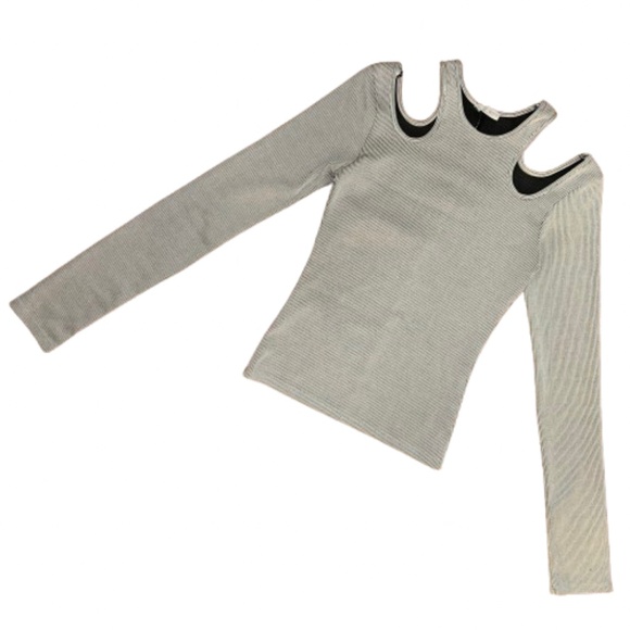 ZARA COLLECTION Women's Cold Shoulder Top Long Sleeve - Picture 3 of 4